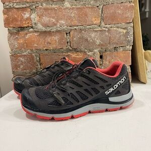 Salomon Black and Red Trail Running Shoes